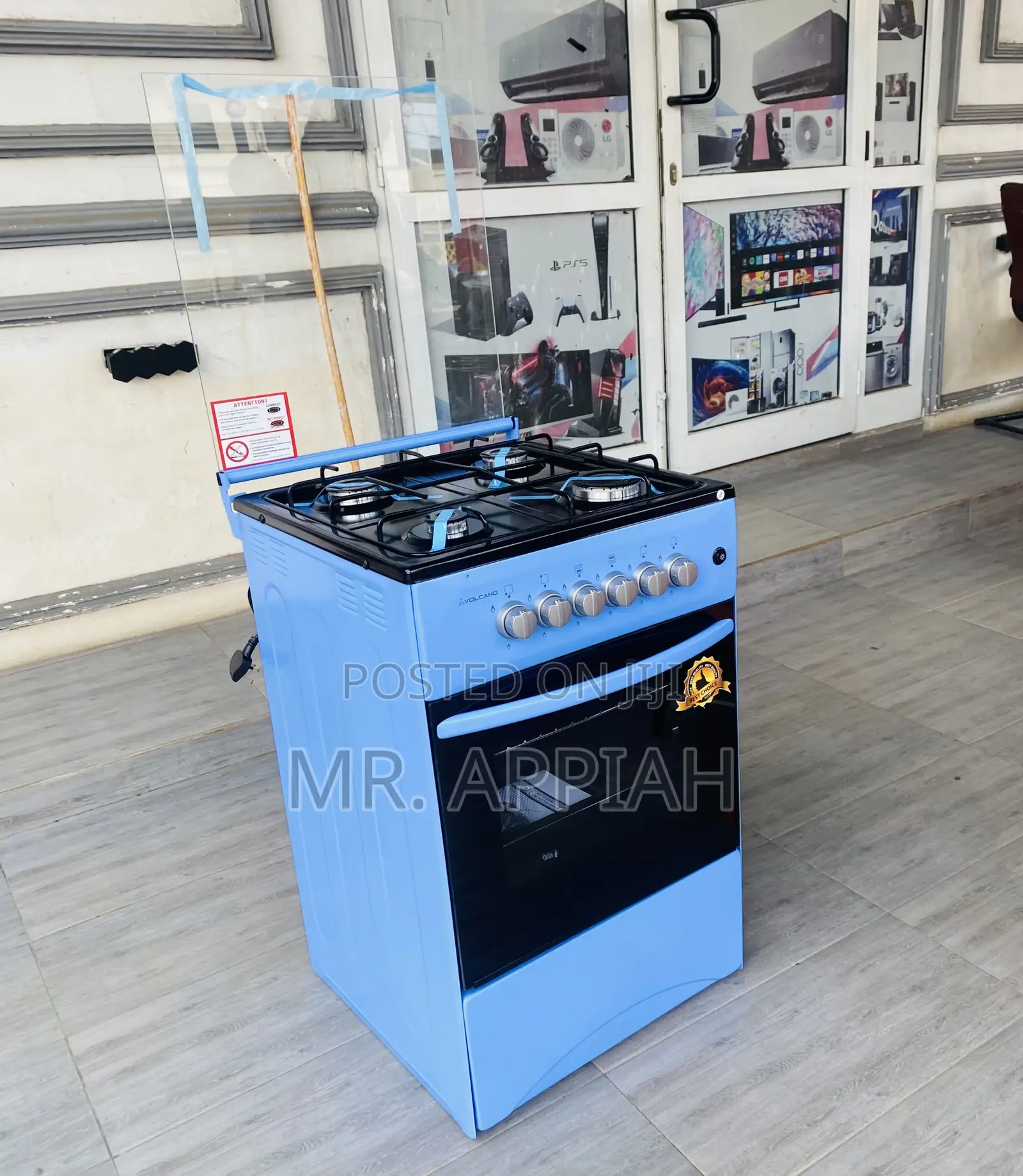 Shop Durable Volcano 50x50 4 Gas Burner With Oven(Blue).