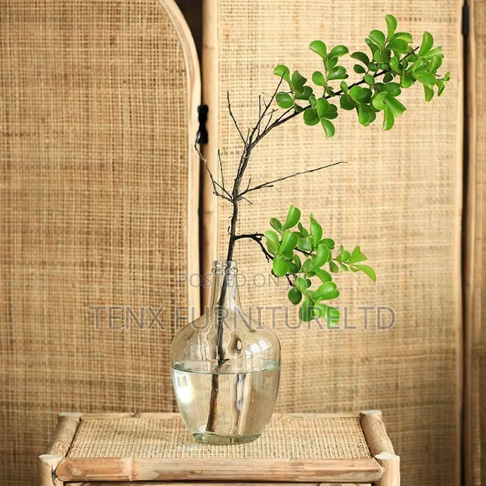 Clear Glass Vase (DECOR TALK)