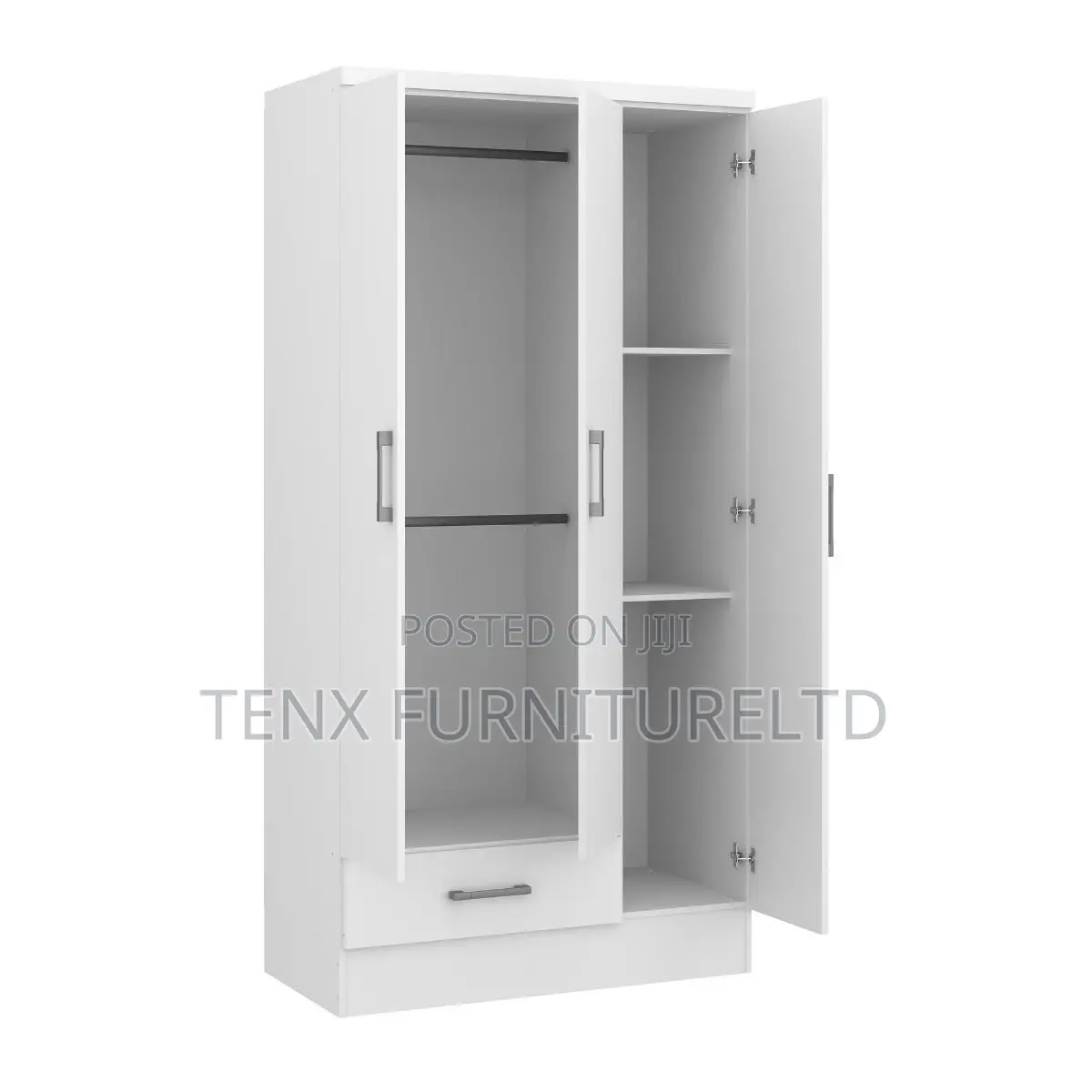 Wardrobe 3door With 3 Doors 1 Drawer