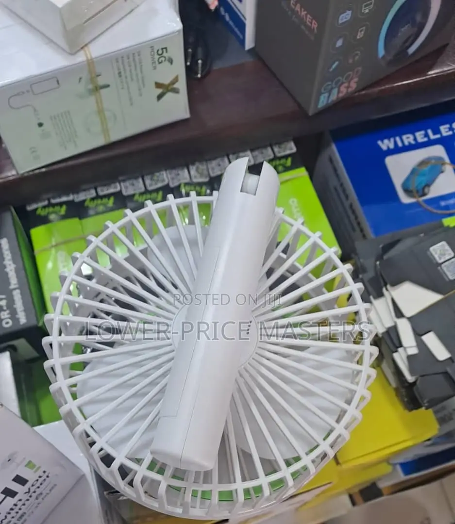 Deskstop Rechargeable Fan and USB Charging With Light
