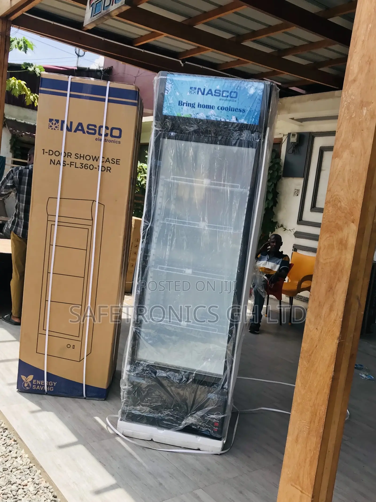 Reliable Nasco Nasfl400-1dr Glass Singledoor Fridge