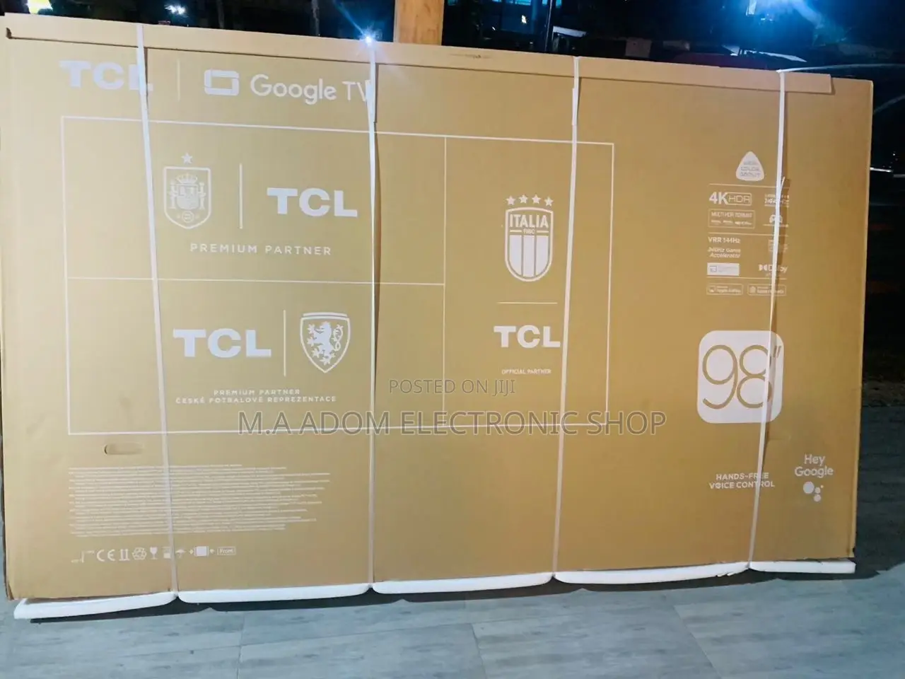 Sealed in Box TCL 98P745 98 Inch Uhd Smart Led Tv.