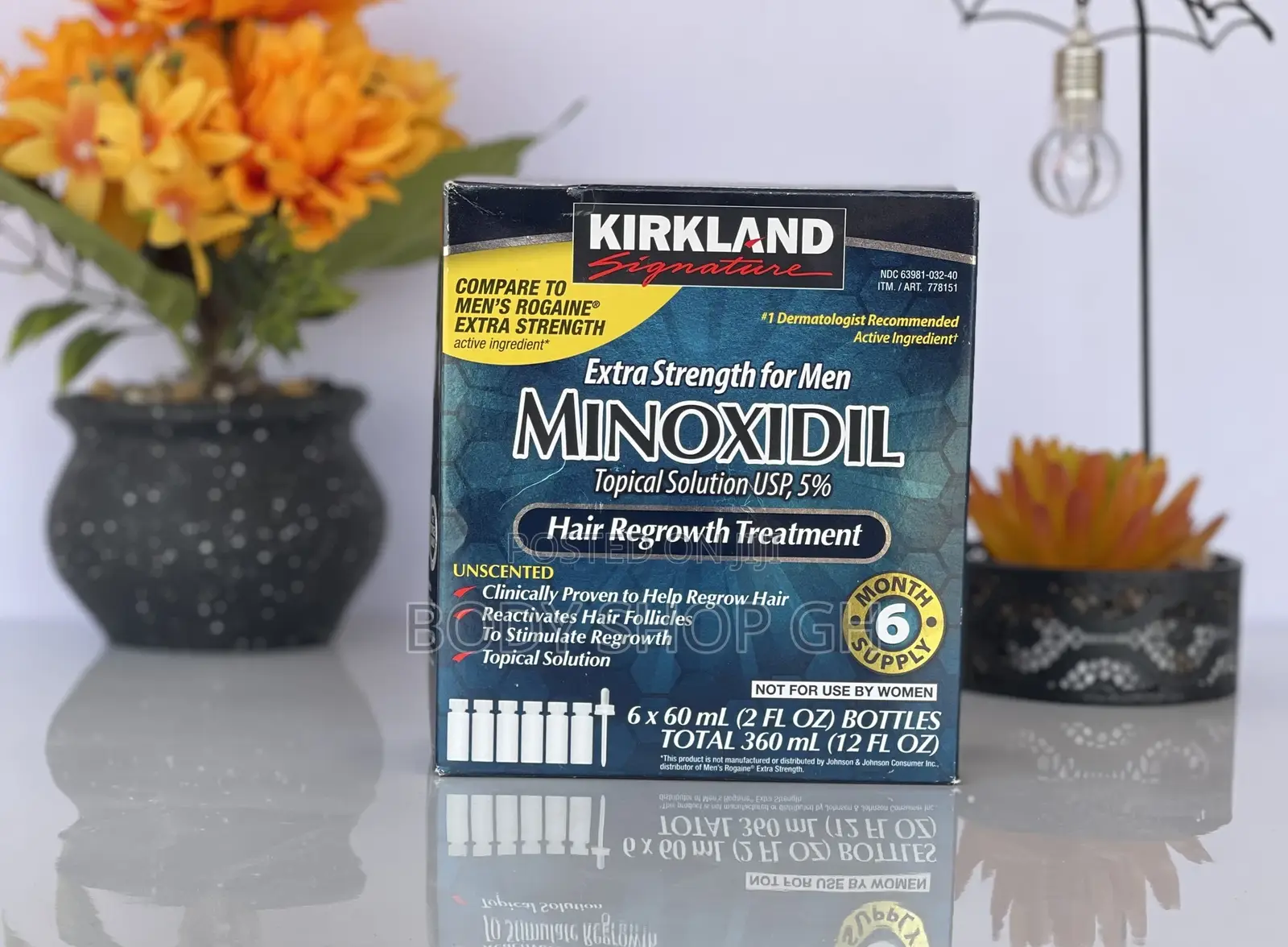 Full Box of Original Kirkland Minoxidil - For Beard and Hair