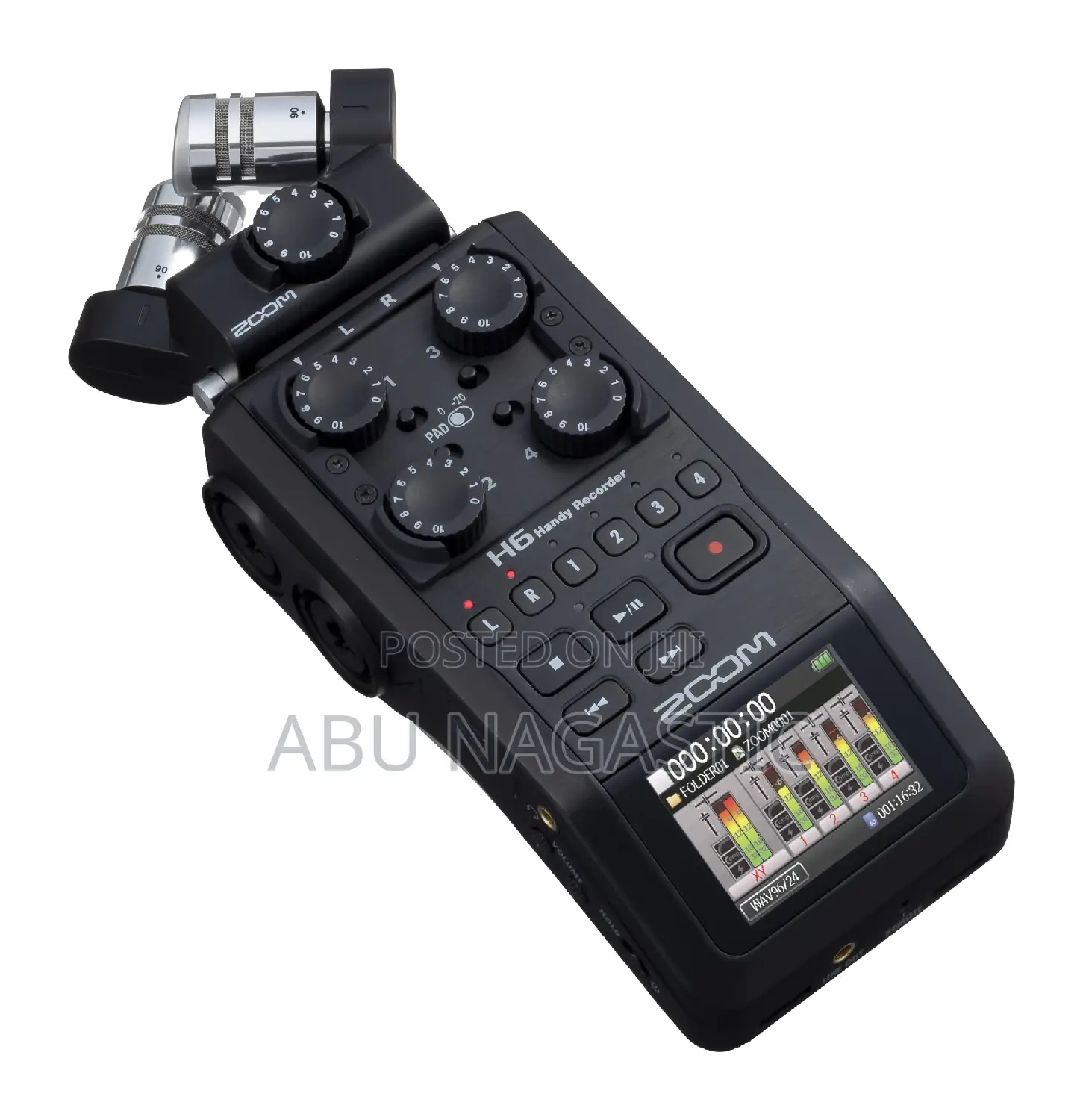 Zoom H6 All Black 6 Input Handy Recorder