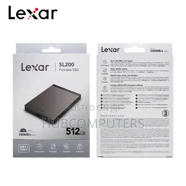 Lexar 512gb External SSD