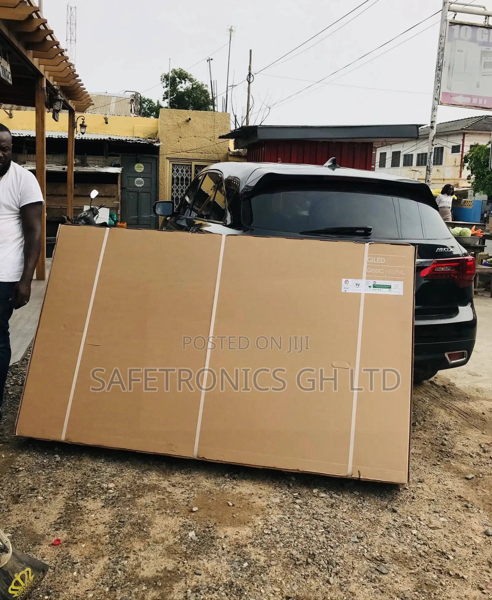 75 Inches Glossy Black Qled Samsung Q60 Smart UHD Tv