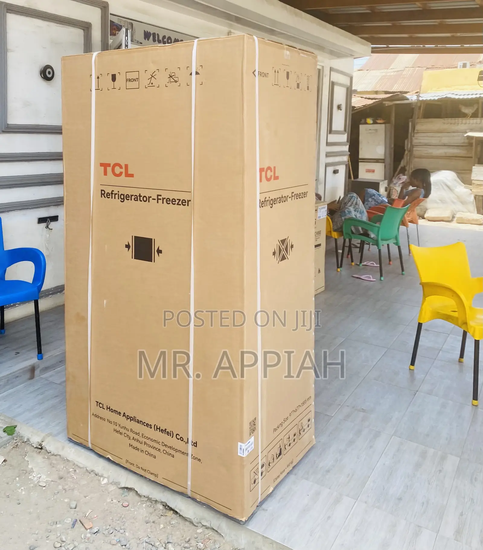 Energy Sufficient TCL P520SBN Side by Side Fridge(Gray).