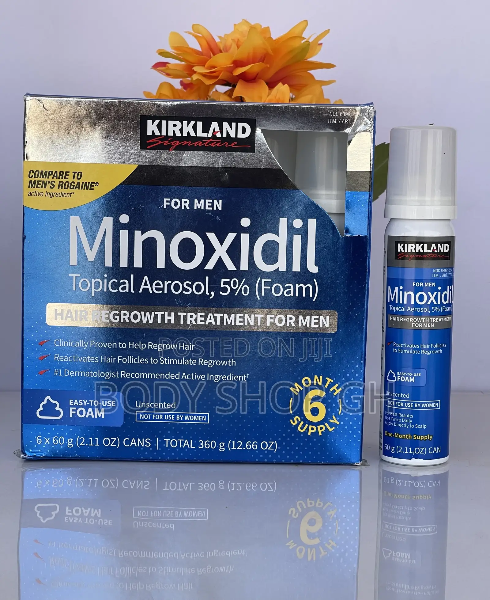 Kirkland Minoxidil Foam /Work Faster/ for Beard and Hairline