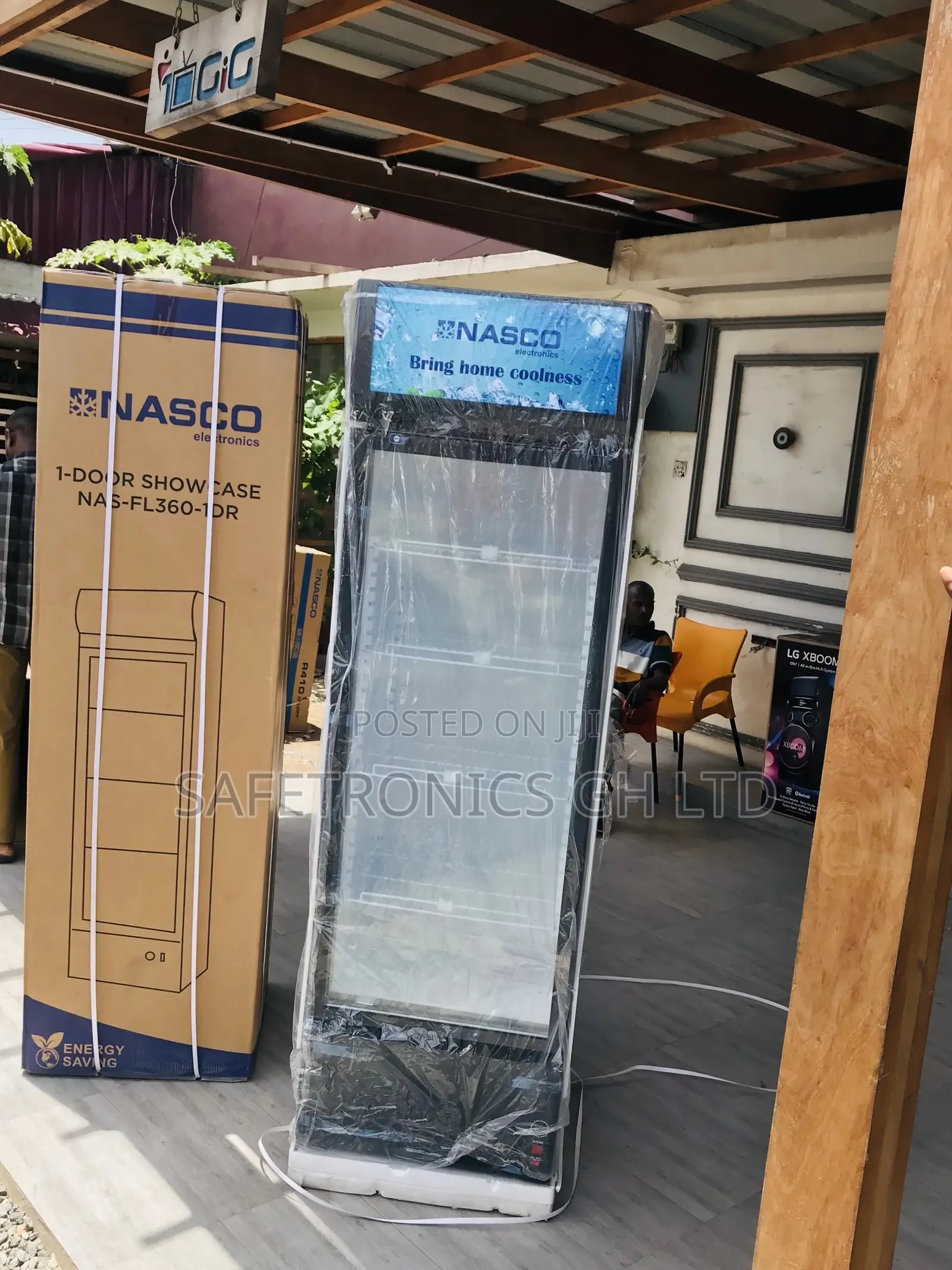 Nasfl400-1dr Glass Singledoor Nasco White Fridge
