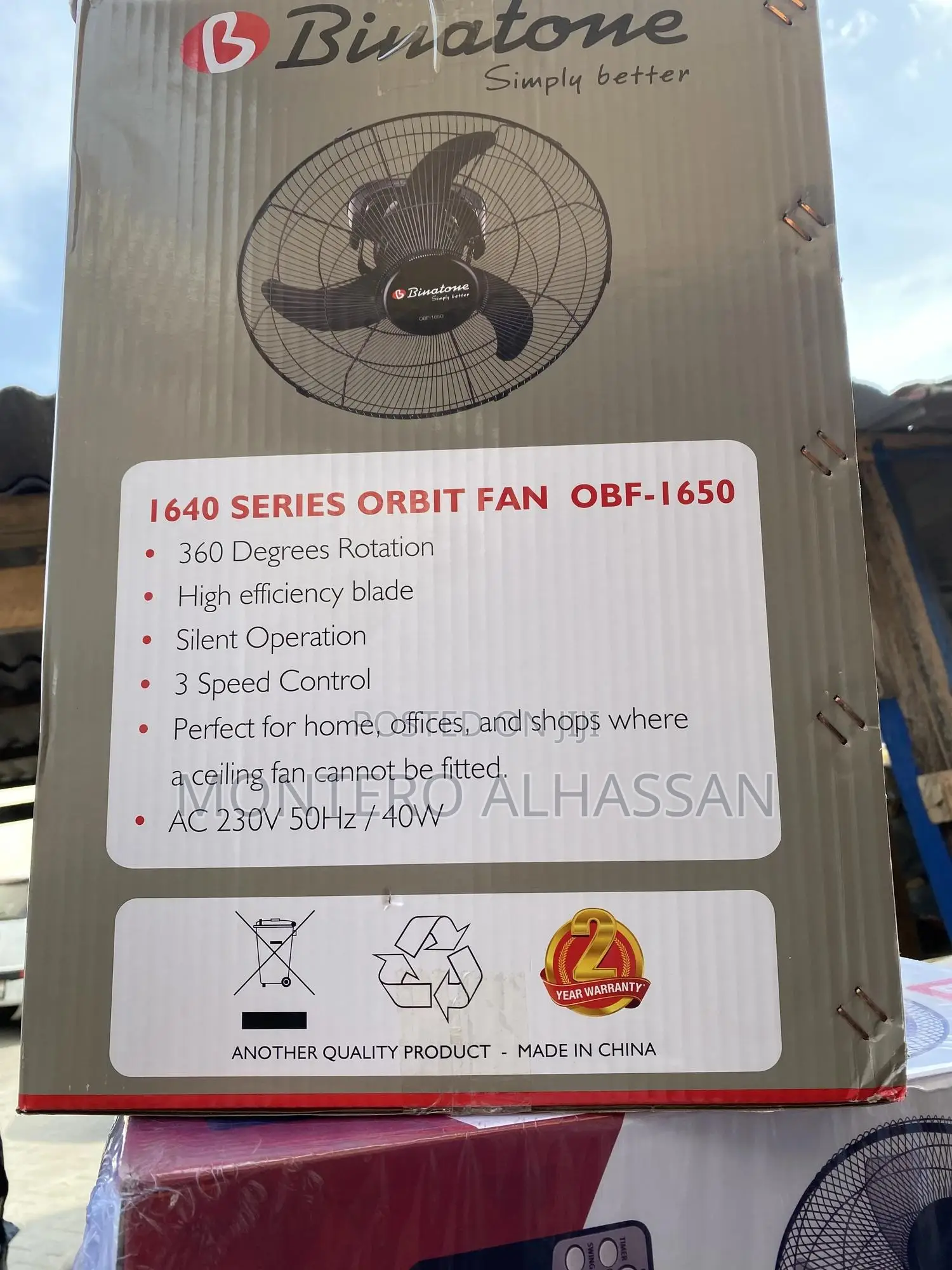 Binatone Obit Fan 16 Inches
