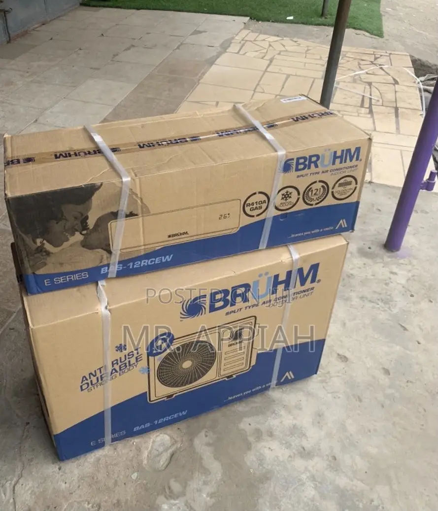 Quality Bruhm 1.5hp Split Type Electric Air Conditioner.
