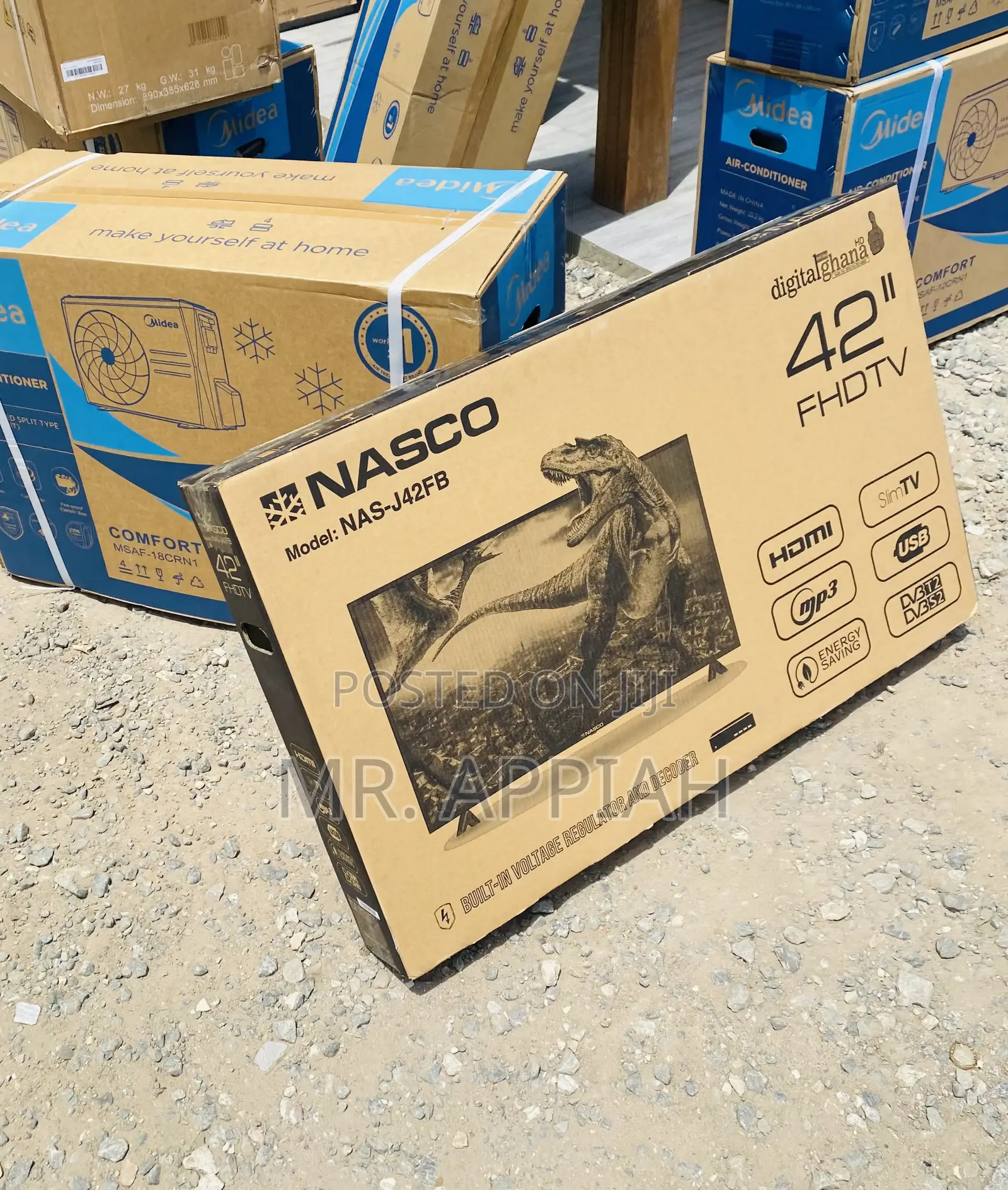 Affordable Nasco 42 Inch Digital Satellite Led Tv(Black).