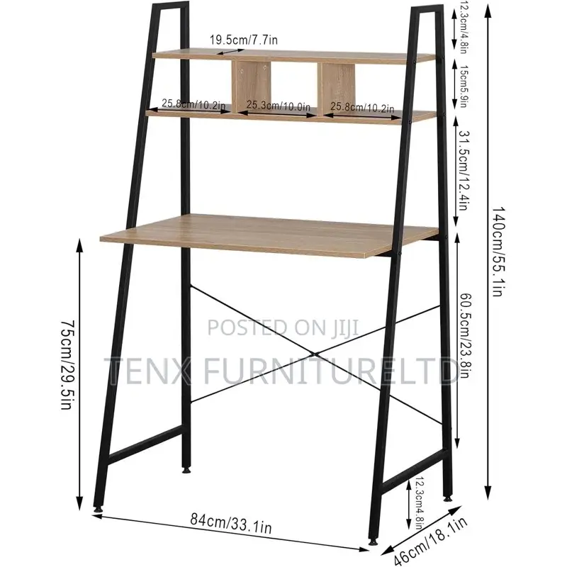COMPUTER DESK (Metal Base Writing Desk)