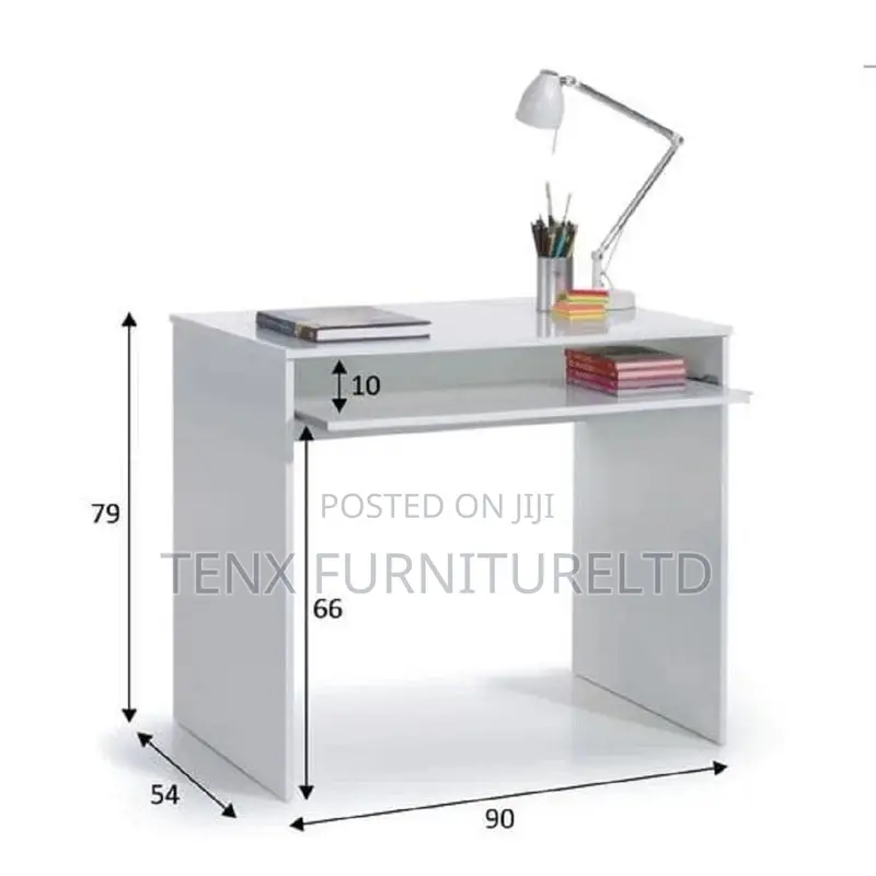 Computer Desk (Markan) White and Off-White