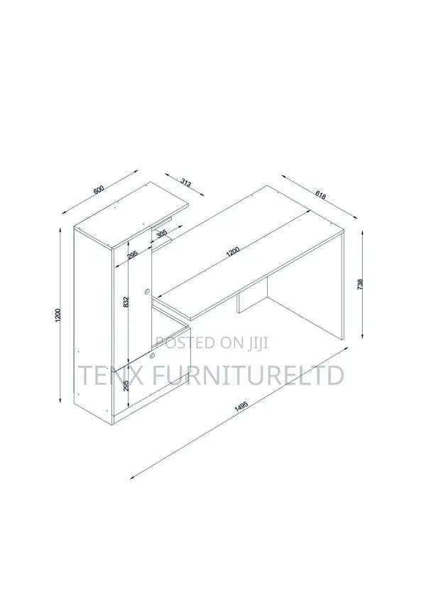 Computer Desk Off White / Zipcode Design