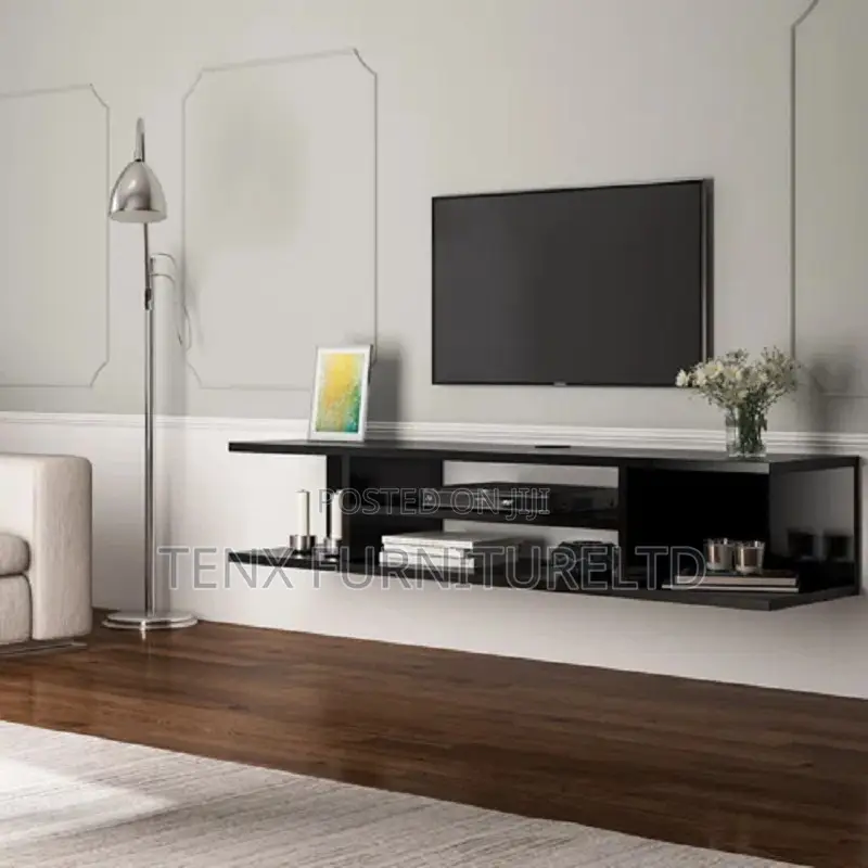 Floating Tv Stand for TVS Up to 65inch (Black)