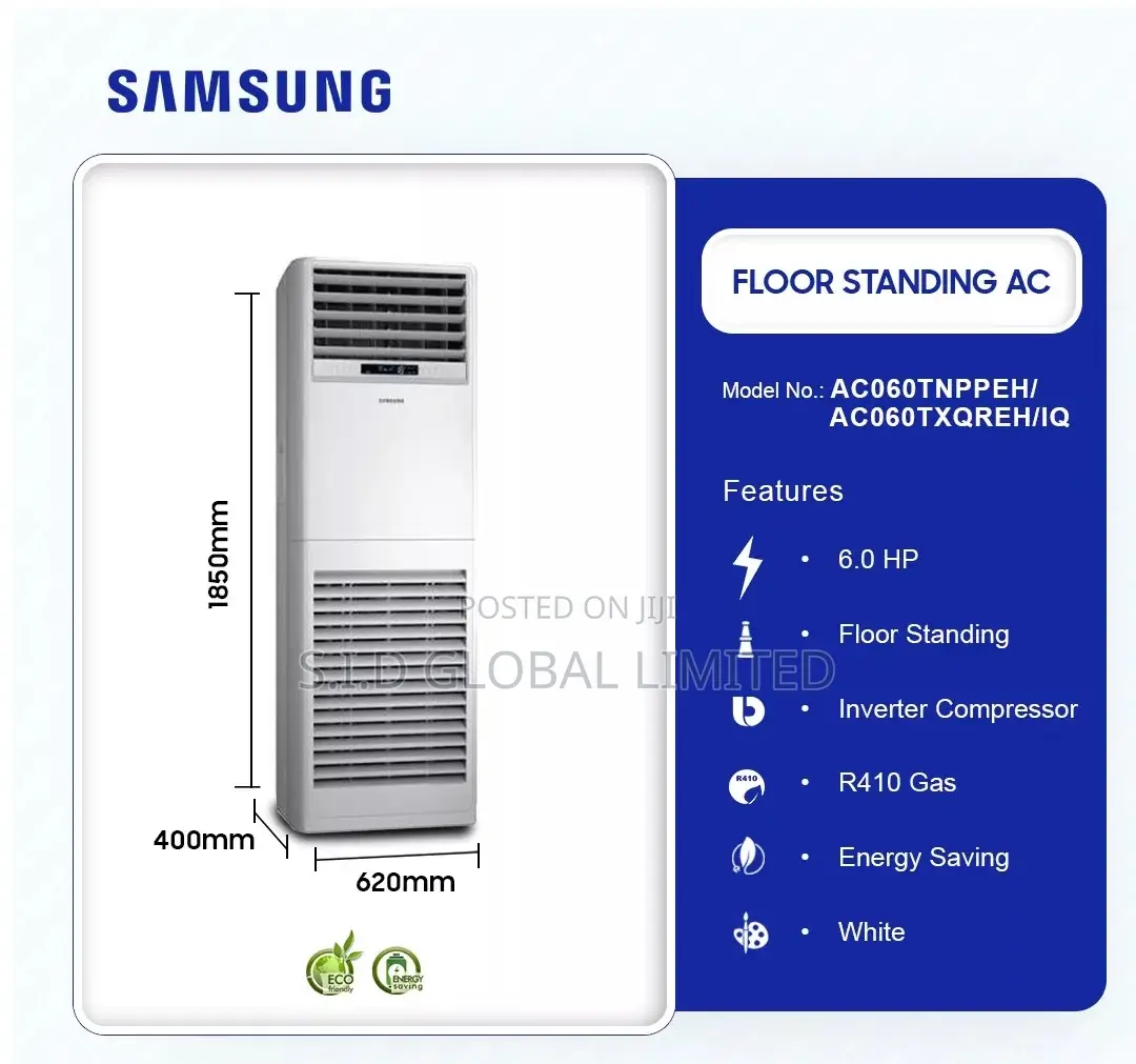 Samsung Floor Standing Acs 6.0hp Ac060tnppeh/Ac060txqreh/Iq