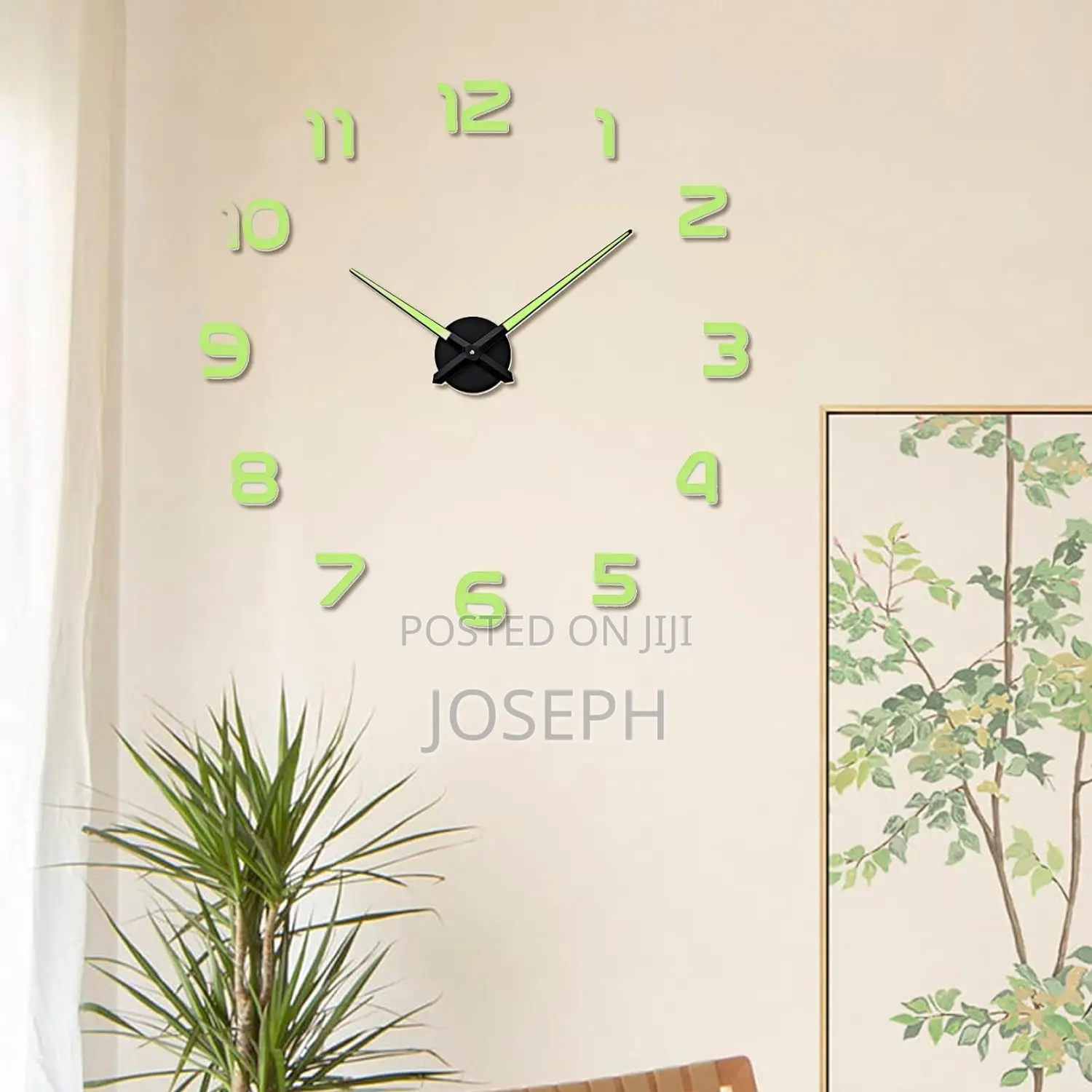 3d Wall Clock Glow in Dark