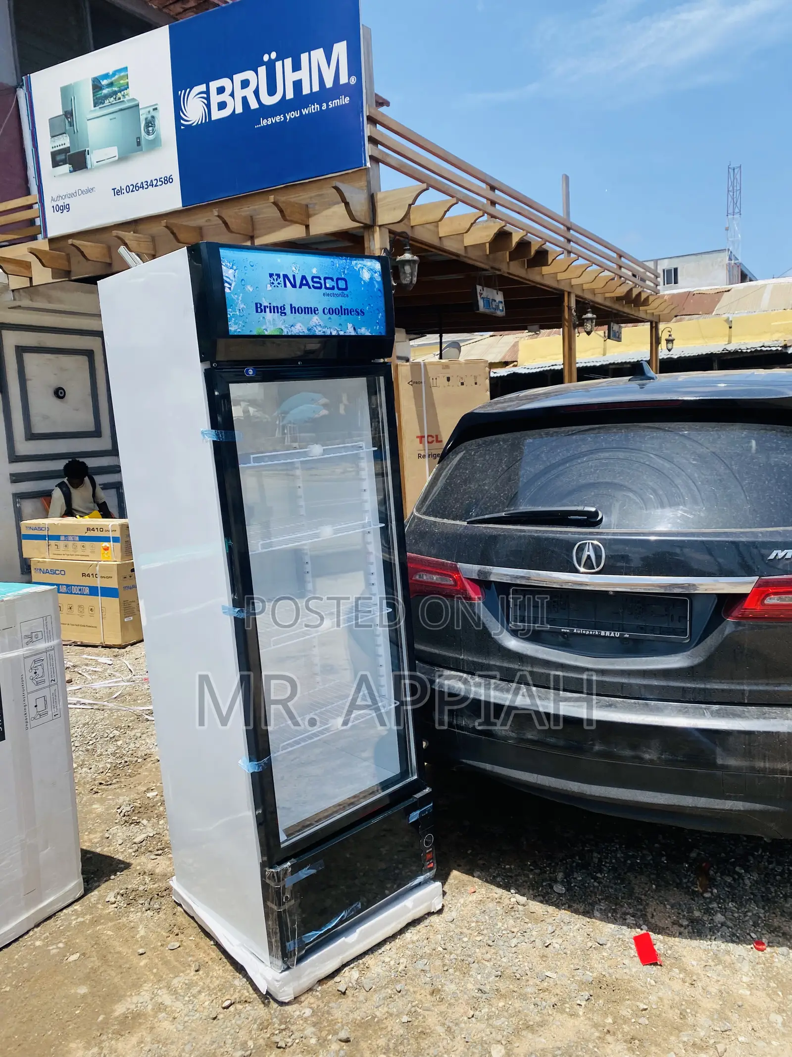 Super Cooling Nasco Nasfl360-1dr 1 Door Display Fridge.