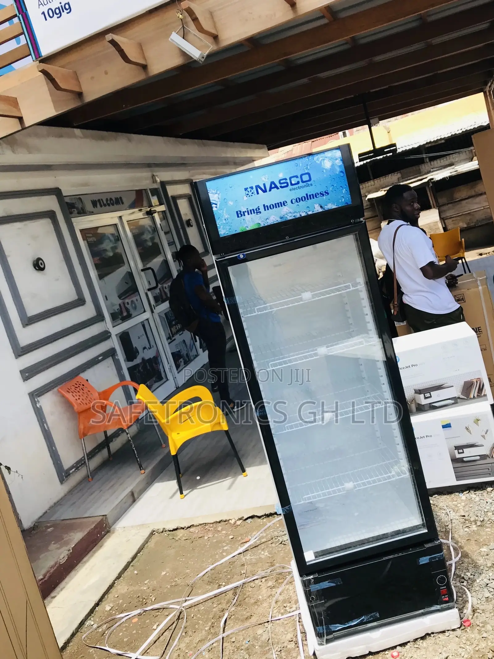 Display Singledoor Glass Nasco Nasfl360-1dr Electric Fridge