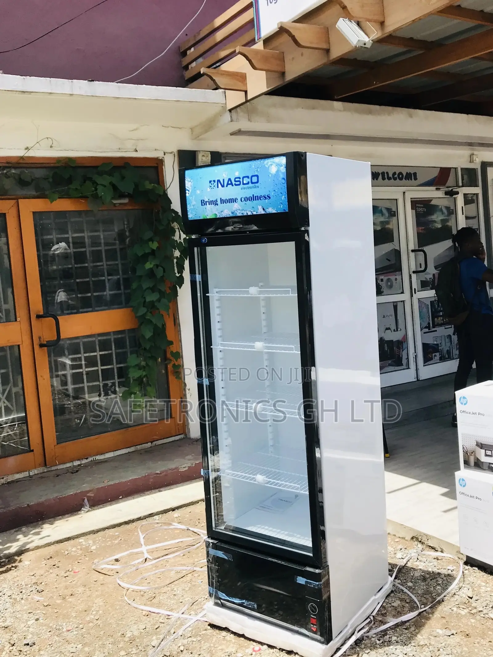 Display Nasco Glass Singledoor Electric Nasfl360-1dr Fridge