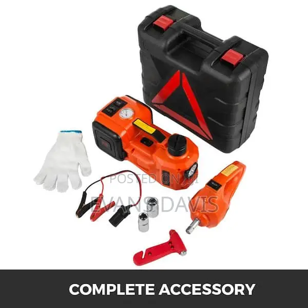 5 in 1 Electric Car Jack With Tyre Pump Set (5 Tons)