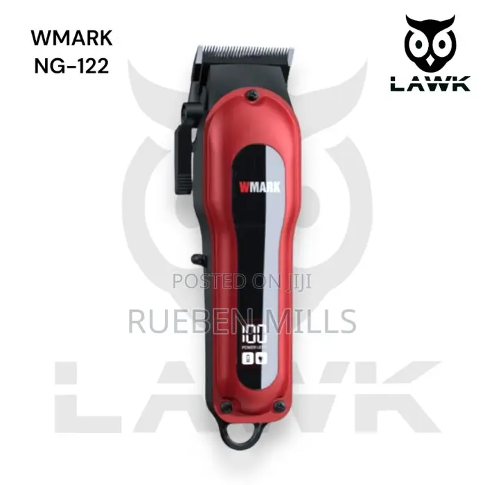 Red Wmark NG - 122 Cordless All Metal Body Hair Clipper