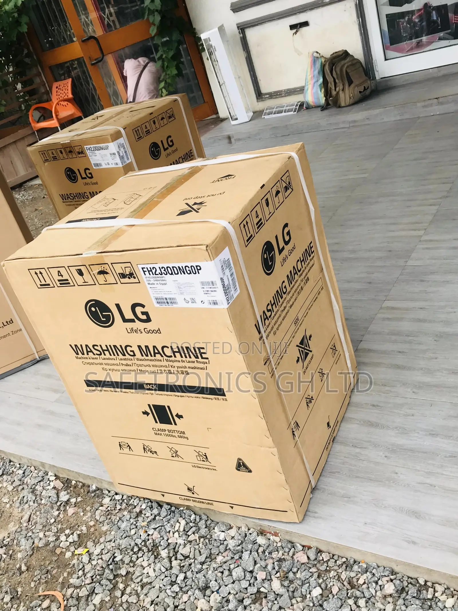 7kg White LG FH2J3QDNG0P Frontload Fullyautomatic Wahser