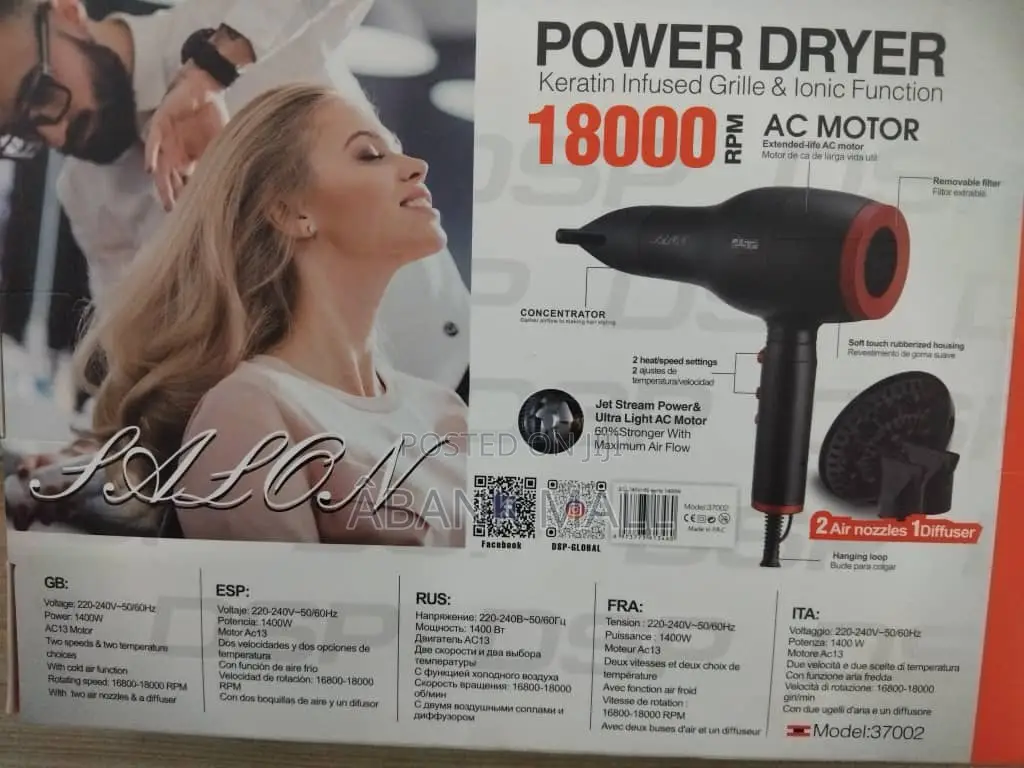 Power Dryer (1800RPM AC Motor)