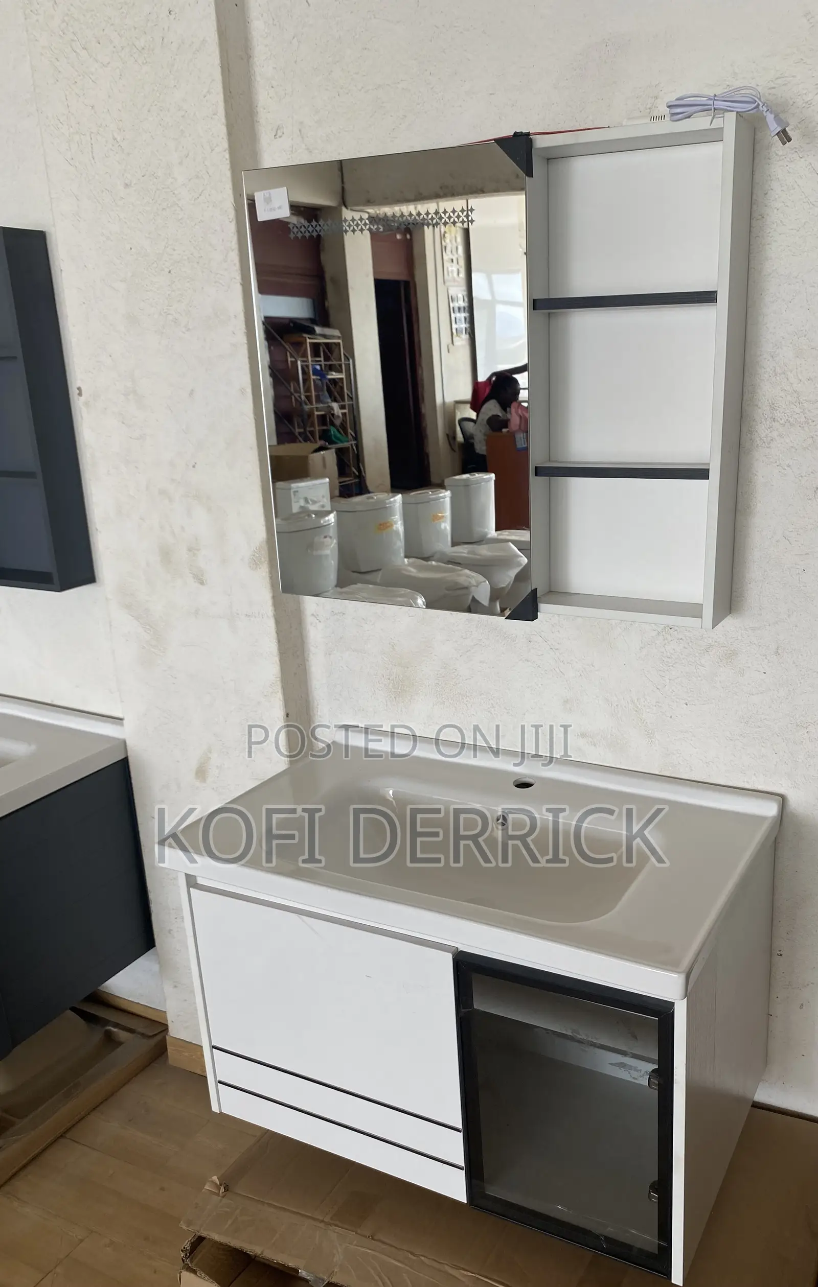 Bathroom Cabinet Basin Set