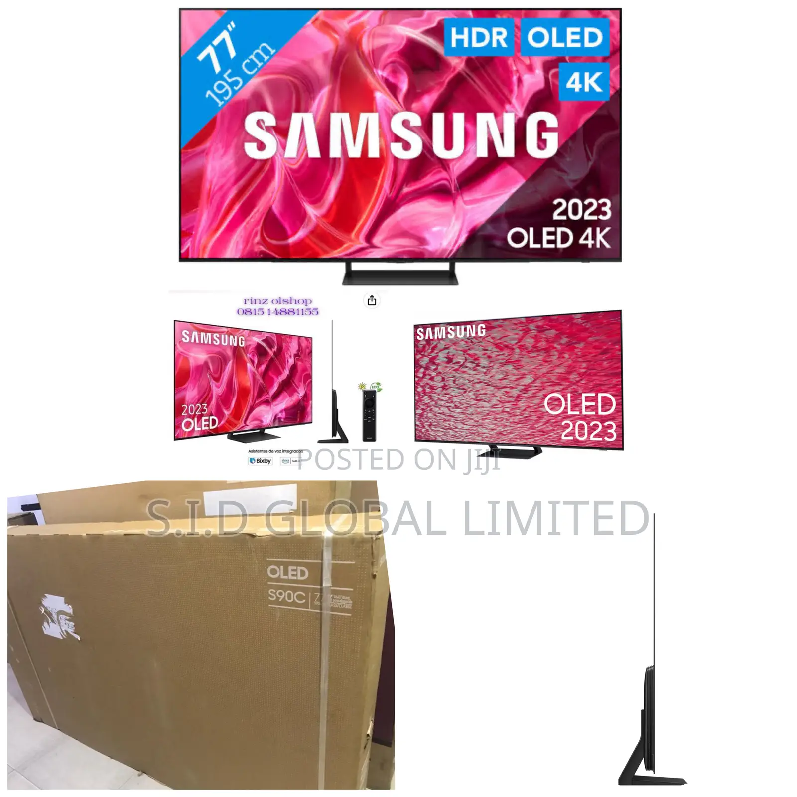 SAMSUNG 77” OLED S90C Quantum HDR Alexa Built-in Airplay