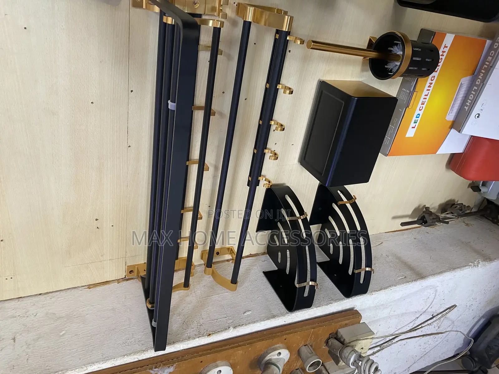 Black and Gold Bathroom Accessories