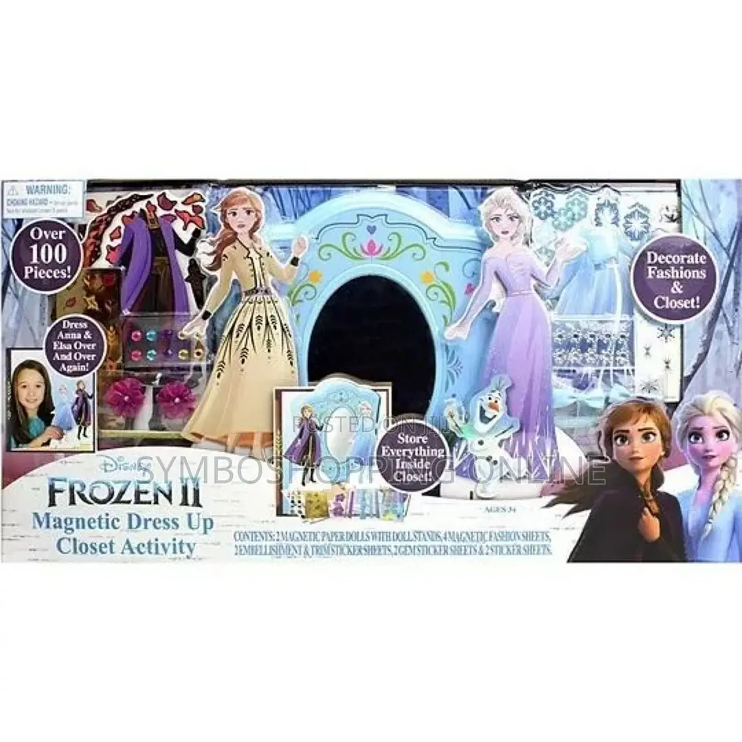 Disney Frozen 2 Magnetic Dress Closet 100+ Activity Playset