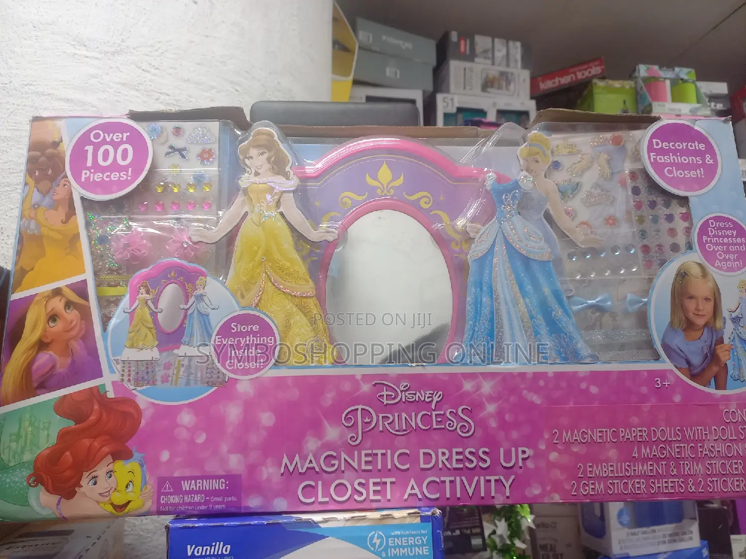 Disney Princess Magnetic Dress Closet 100+ Activity Playset