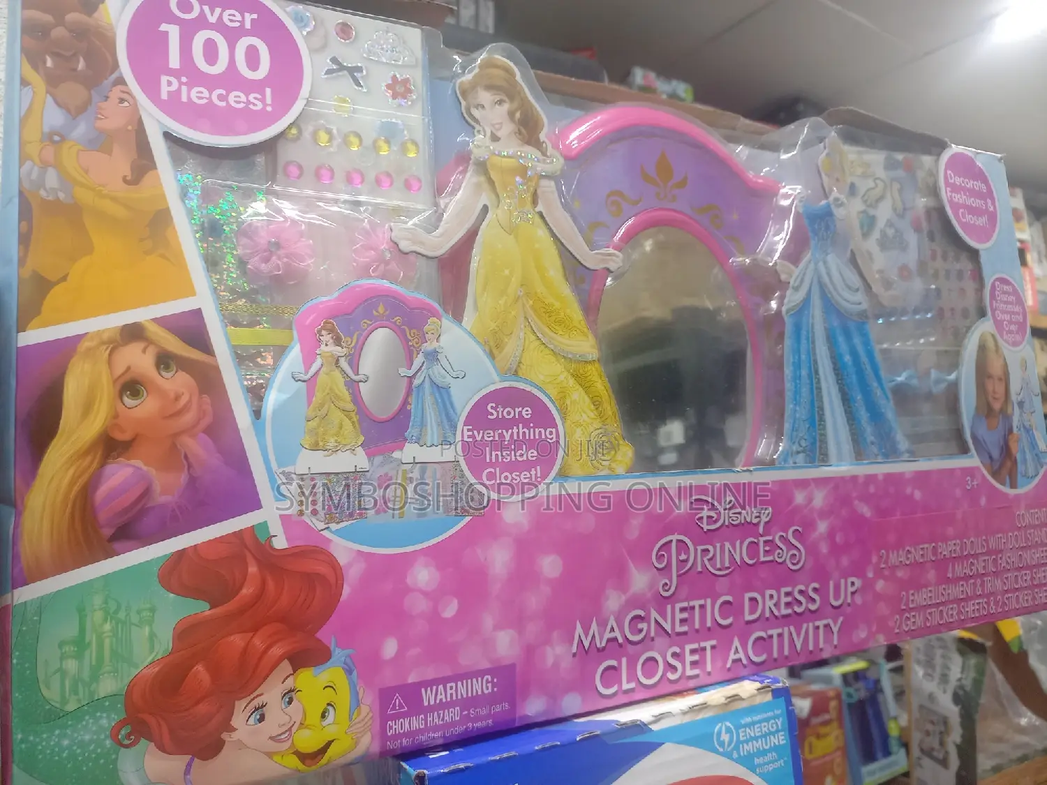 Disney Princess Magnetic Dress Closet 100+ Activity Playset