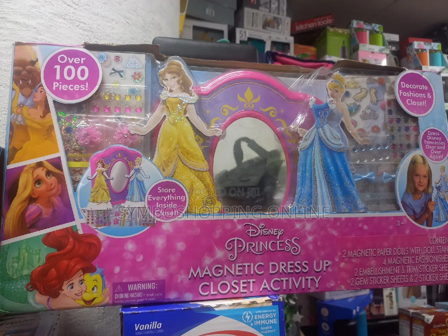 Disney Princess Magnetic Dress Closet 100+ Activity Playset