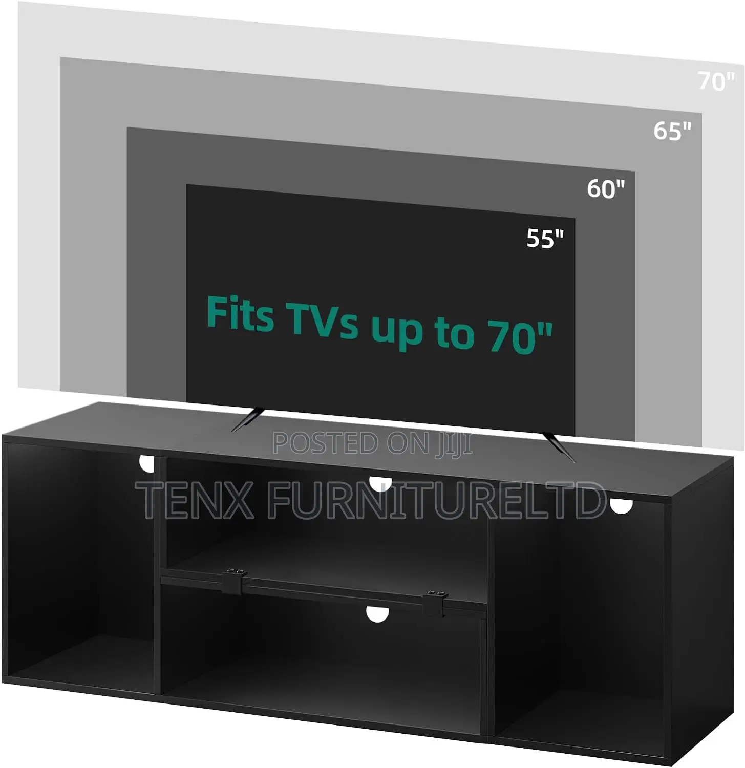 Tv Stand With ( Led Light )Up to 75inch