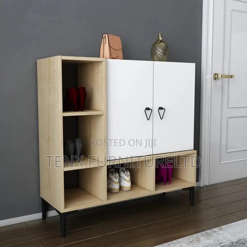 Shoe Rack (Two Cabinets and 3 Shelves)