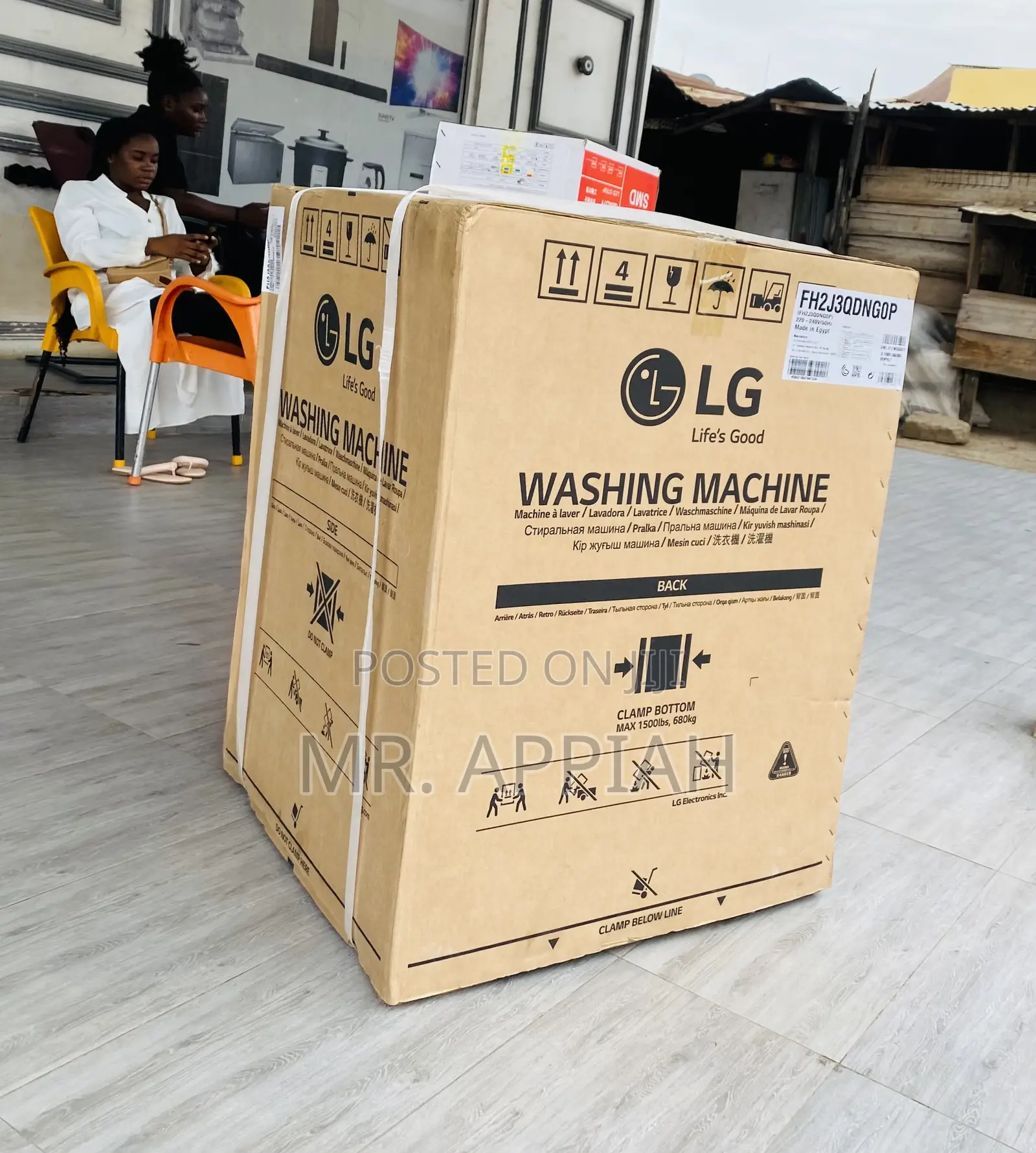 Sealed in Box LG Fh2j3qdngop 7kg Washing Machine(White).