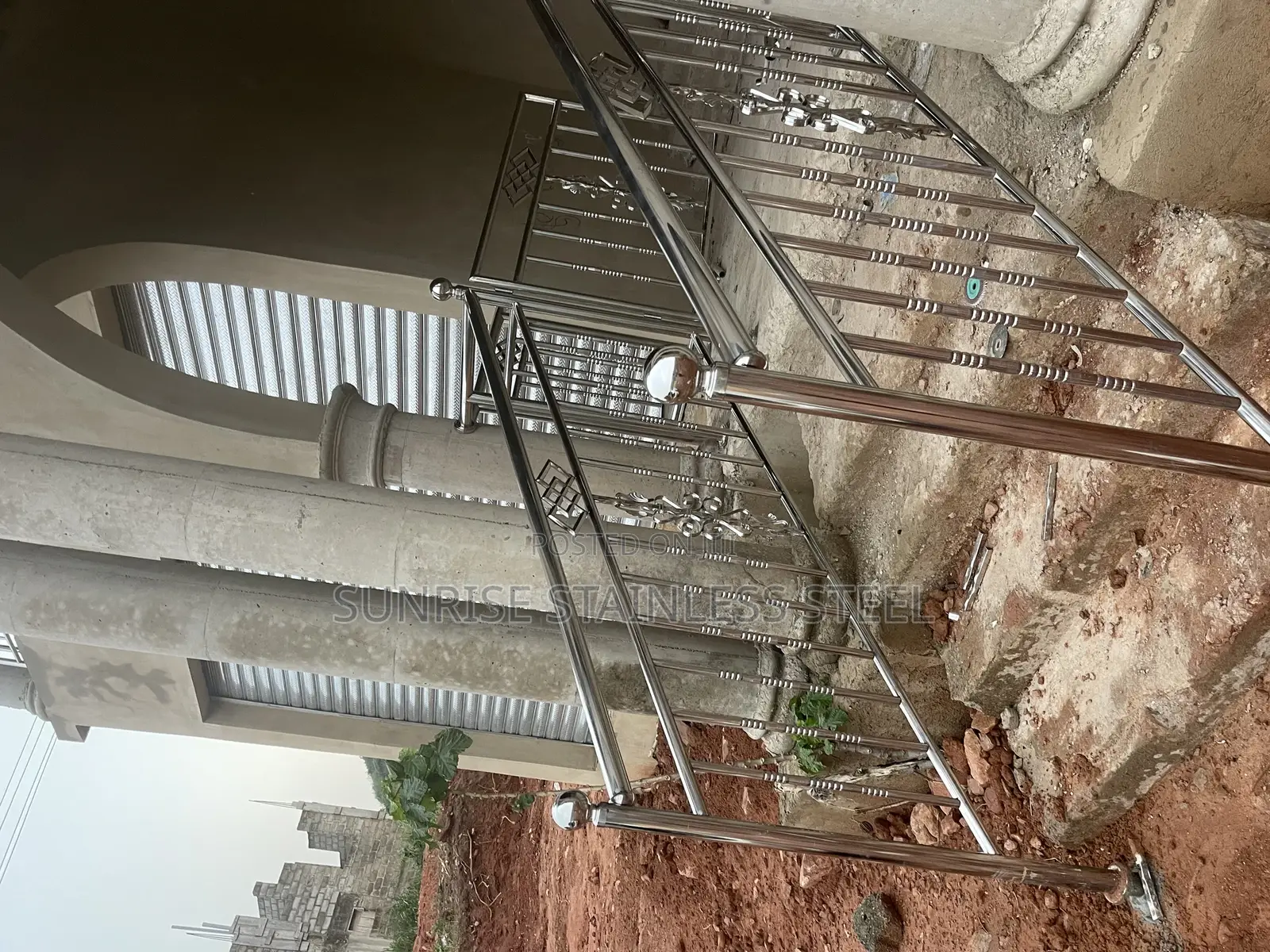 Stainless Flowers Design Installation