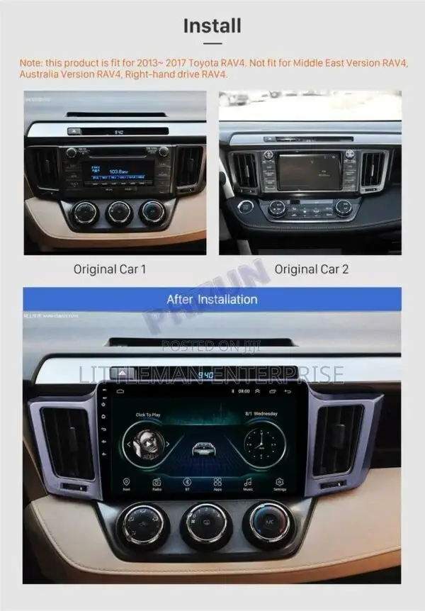 Toyota Rav4 2013 – 2017 Multimedia Player Android