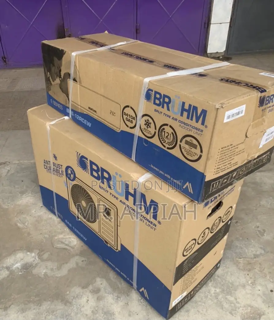 Super Chilling Bruhm 1.5hp Split Type Ac(R410 Gas)White.