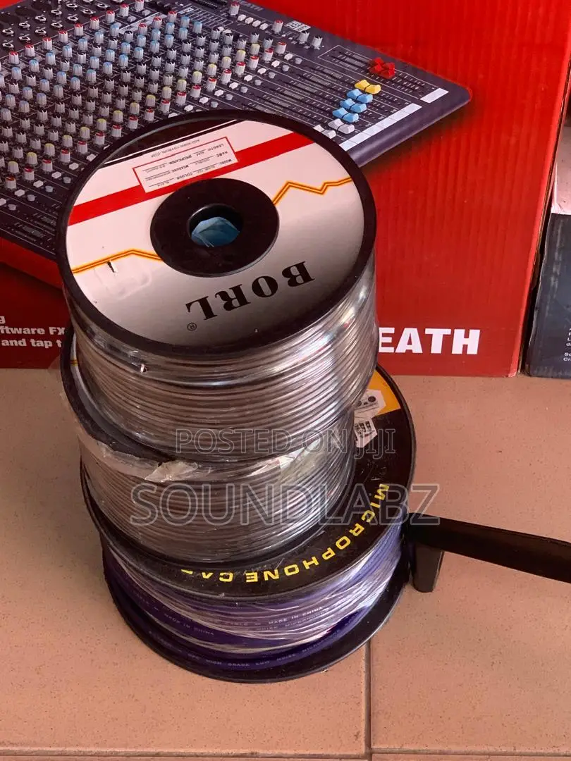 100M BORL Mono and Stereo Microphone Cable