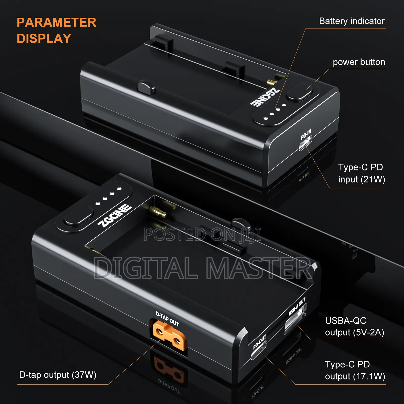 Zgcine NP-F01 NPF Battery Multi USE Charger Adapter