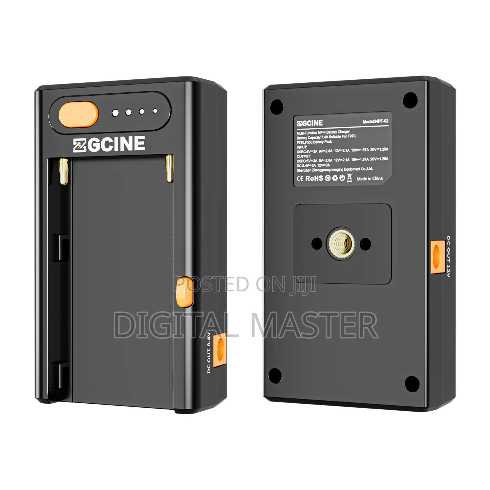 Zgcine NP-F02 NPF Battery Multi USE Charger Adapter