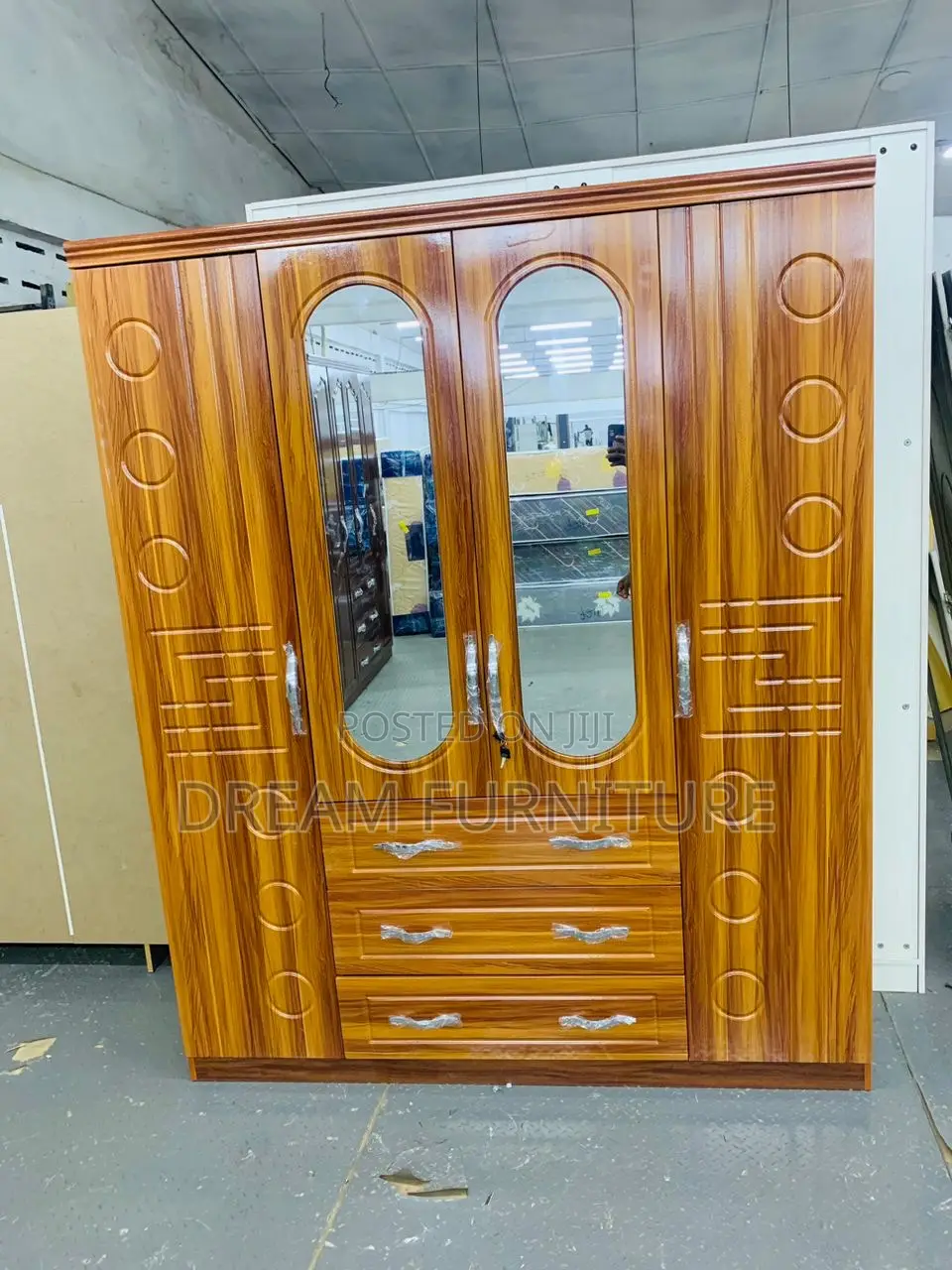 Four Doors Wardrobe(Imported)