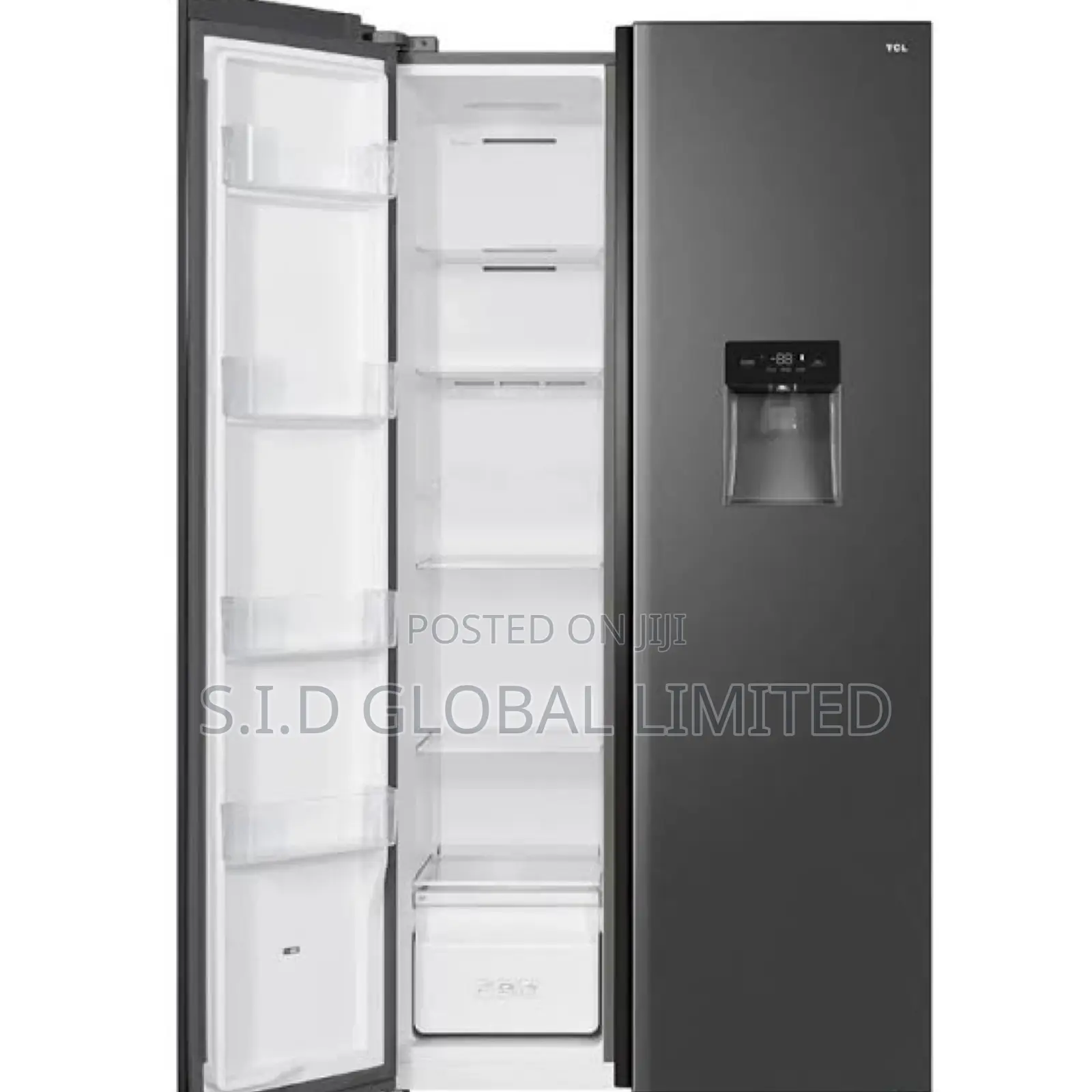 TCL 607LTR P520SBN Fridge Side by Side Water Dispenser