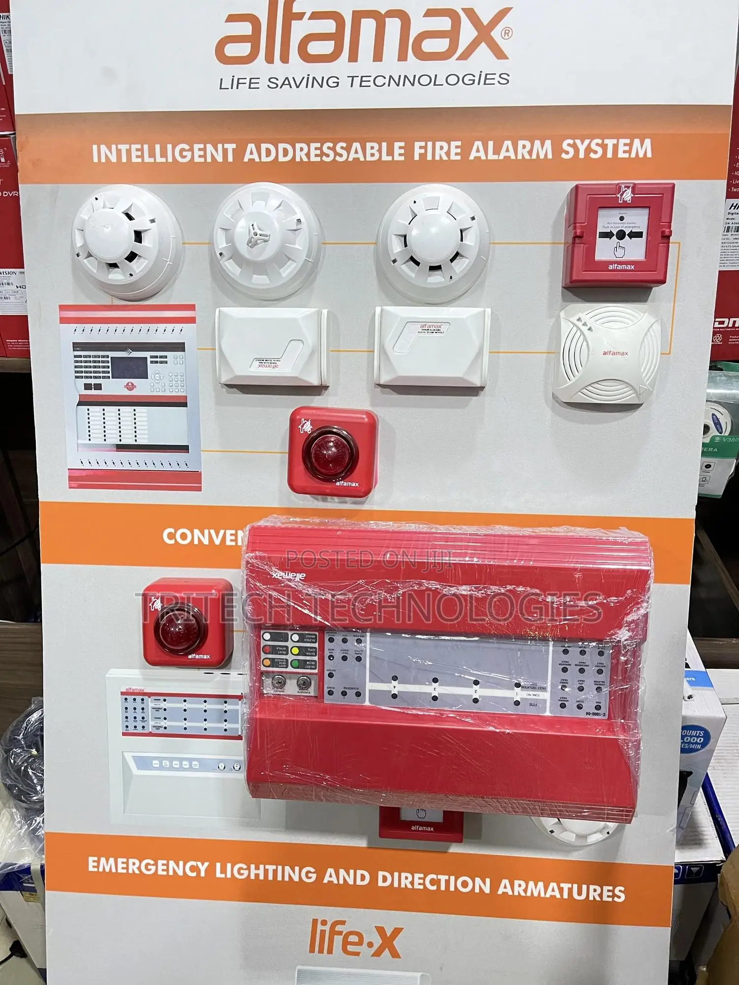 Alfamax Conventional Fire Alarm 4 Zone Panel C-1000-4
