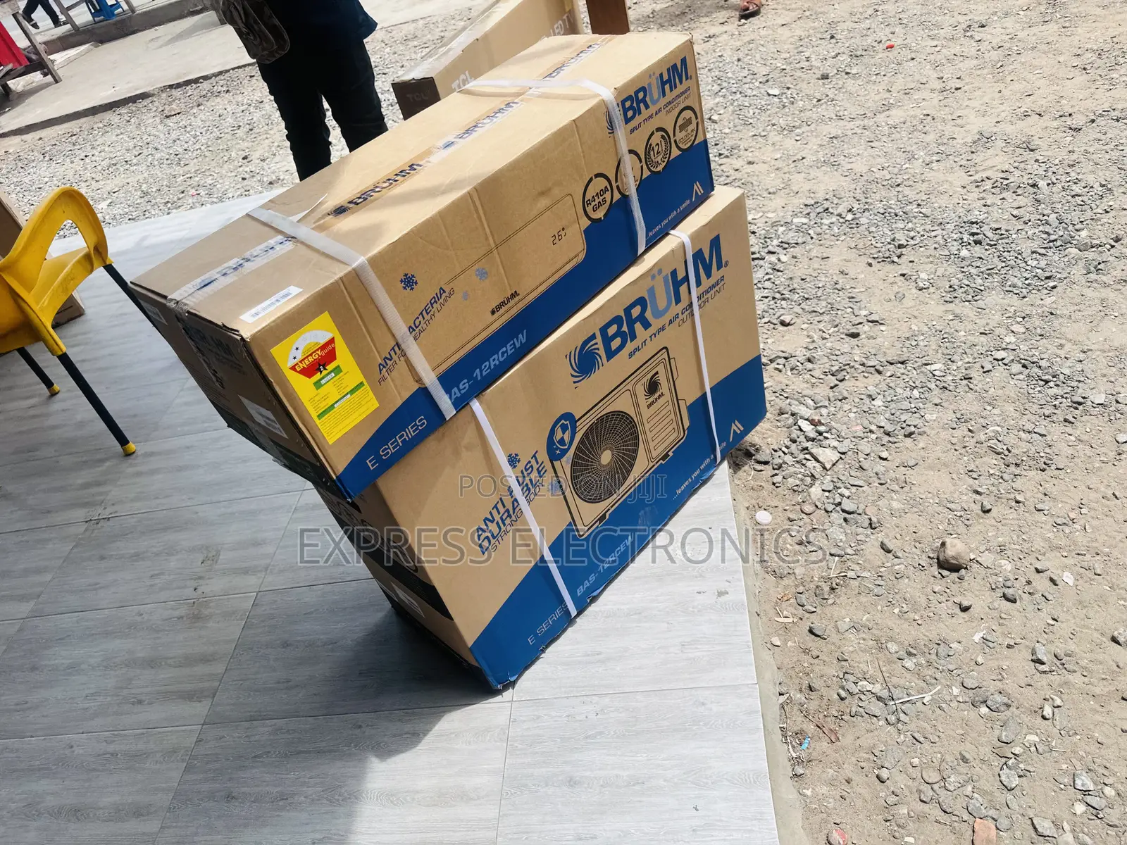 Indoor Outdoor Unit Bruhm Split R410 Gas 1.5hp