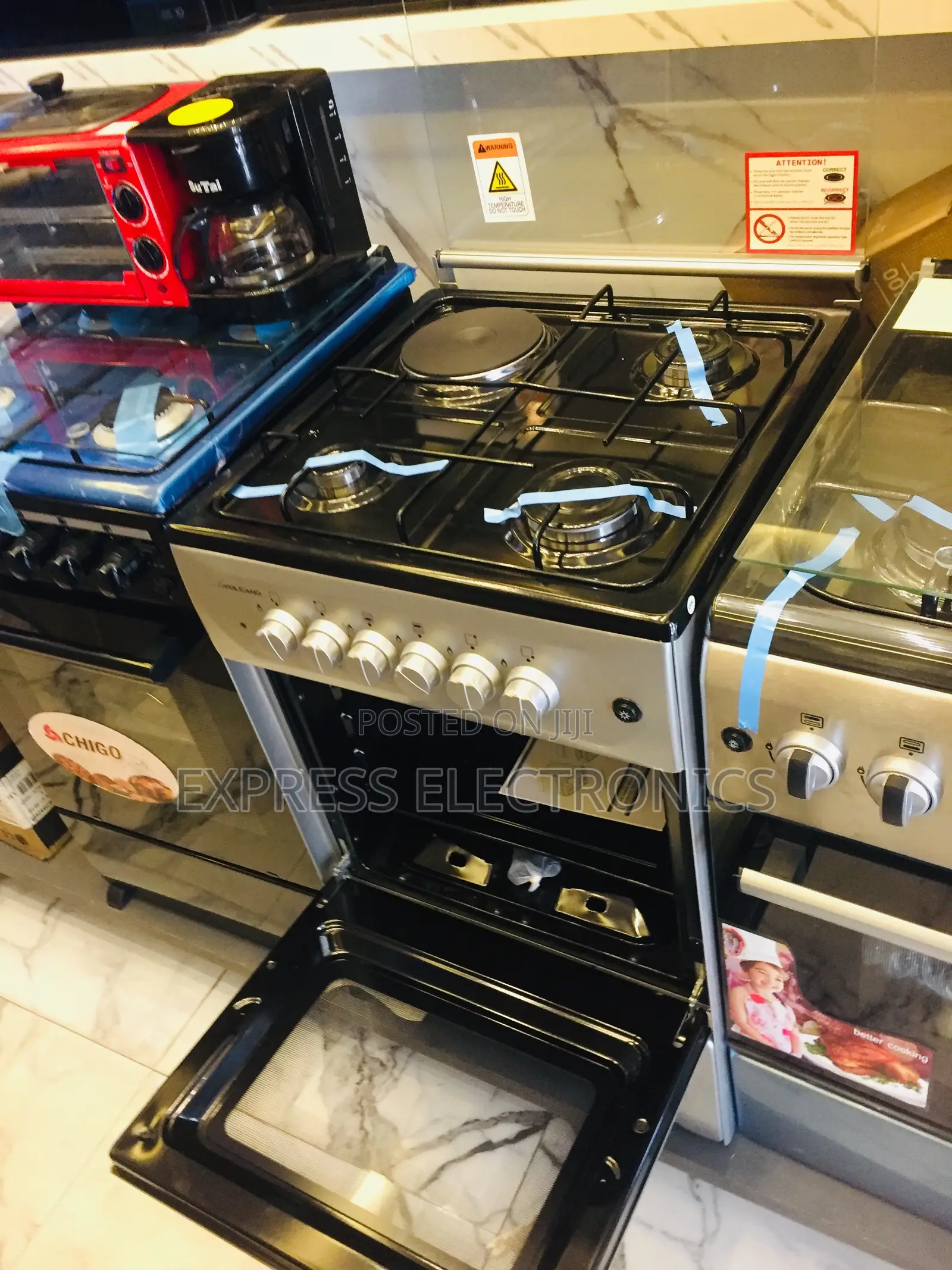 3-1 Stove Cooker Oven Grill Gas Electric